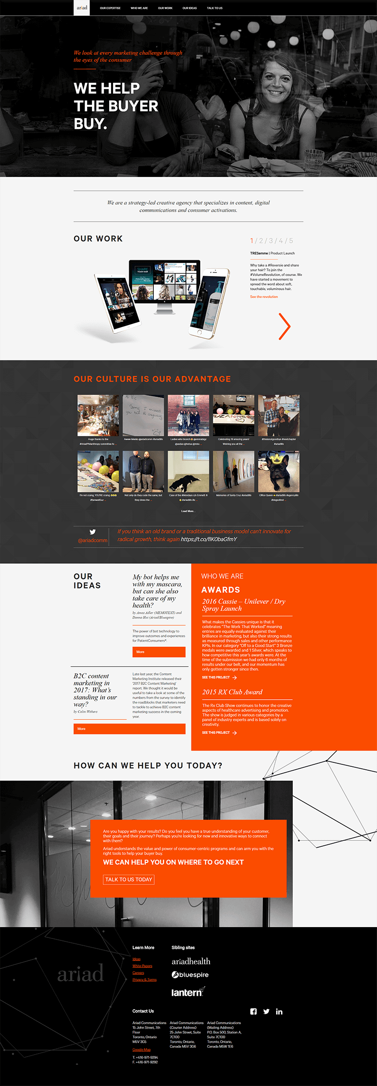 Screenshot of Ariad Communications